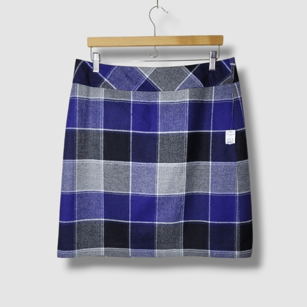 Talbots Plaid Knit Pencil Skirt NWT Size 12 - Picture 9 of 10